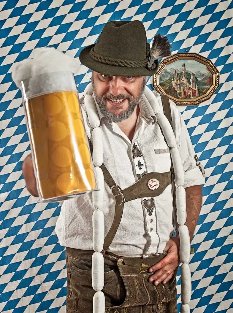 Partygirlande Weißwurstkette
