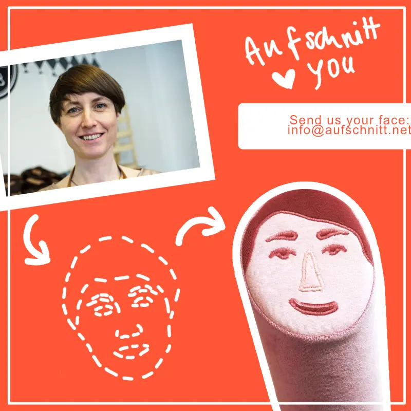 Aufschnitt-Berlin-Kissen-mit-Individuelle-Anfertigung-Gesichtswurst-ENG-Erinnerungsgeschenk-Witziges-Geschenk