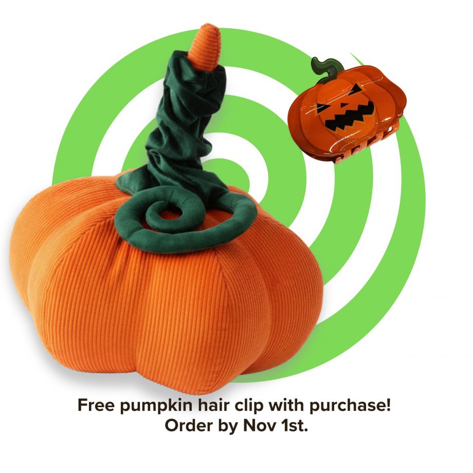Kissen Kürbis orange