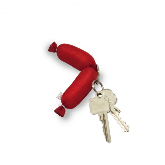 FL1.031 double sausage key chain red 1