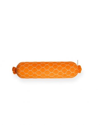 Netzsalami Kissen Orange, groß